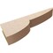 Ekena Millwork 5"W x 30"D x 10"H Thin Crestline Rough Cedar Woodgrain TimberThane Corbel, Primed Tan CORUR05X30X10CRERCPR - alternate 4